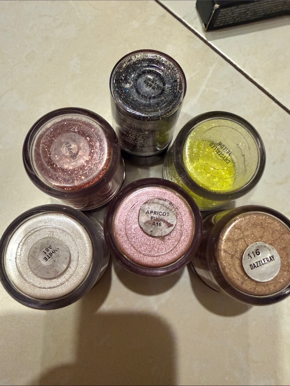 M.A.C Loose Pigment and glitter BUNDLE - Assorted Shimmer Colors